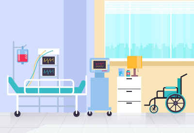 Surgical room illustration