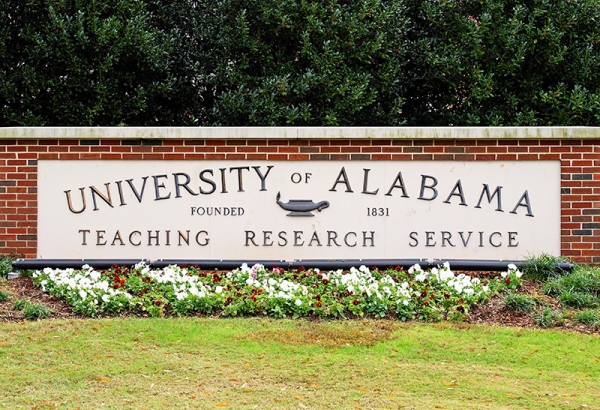 University of Alabama Entrance Sign 